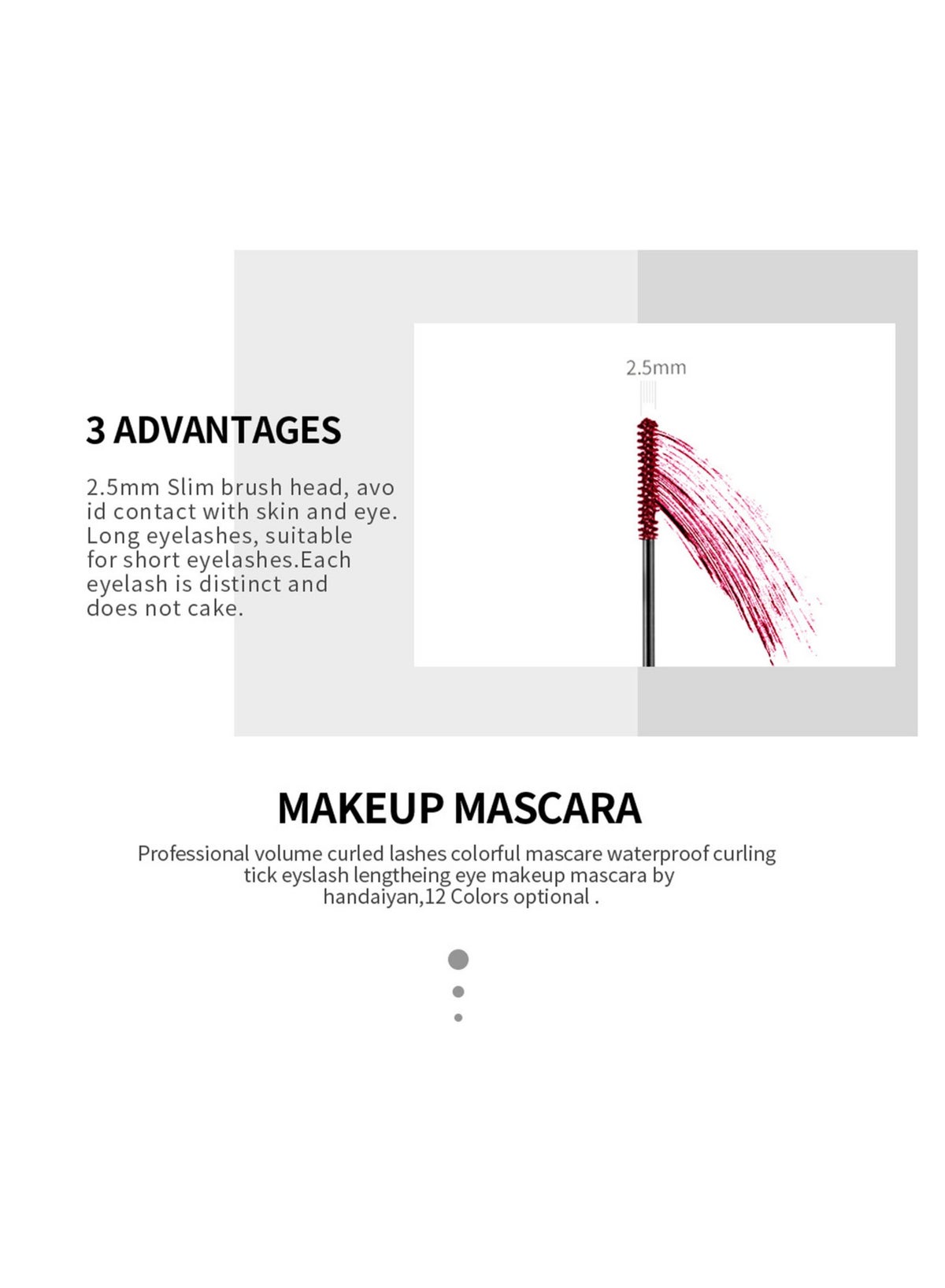 Mascara Black Volume And Long Waterproof Extreme Volume Matte Makeup Mascara Intense Length Lasting - Image 5