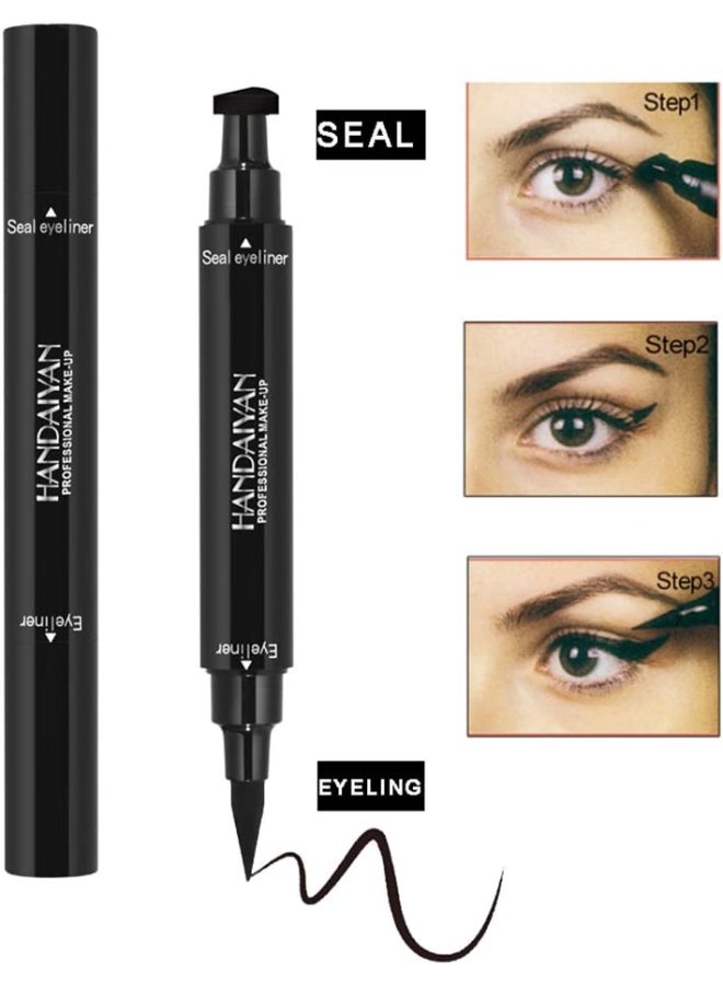 Eye liner wings have never been easier. Line up the stamp from the corner of your eye to the end of - Image 2