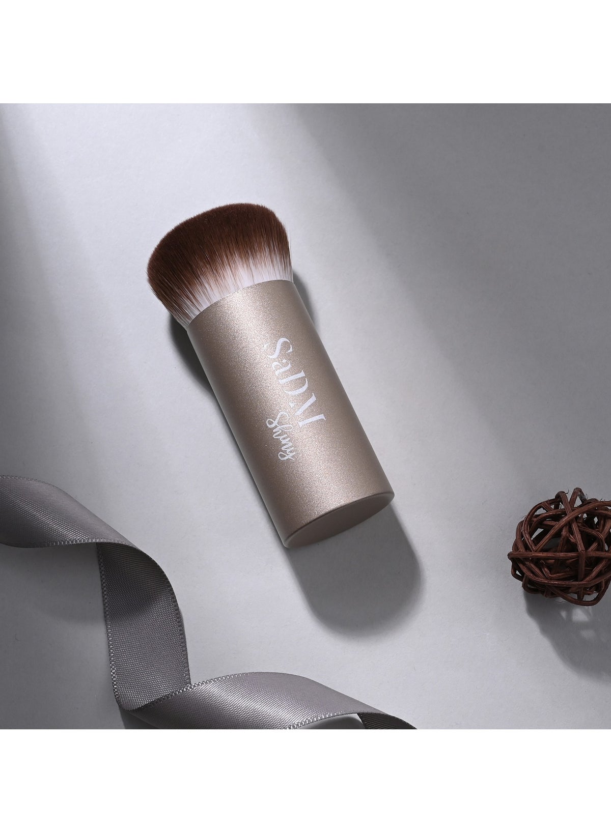 SaDM Shiny Kabuki Foundation Brush – Vegan, Cruelty-Free Buffer Brush for Flawless Foundation - Image 2