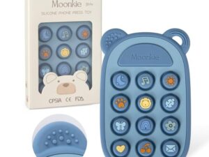 Moonkie Silicone Phone Teether Toy for Babies 3M+