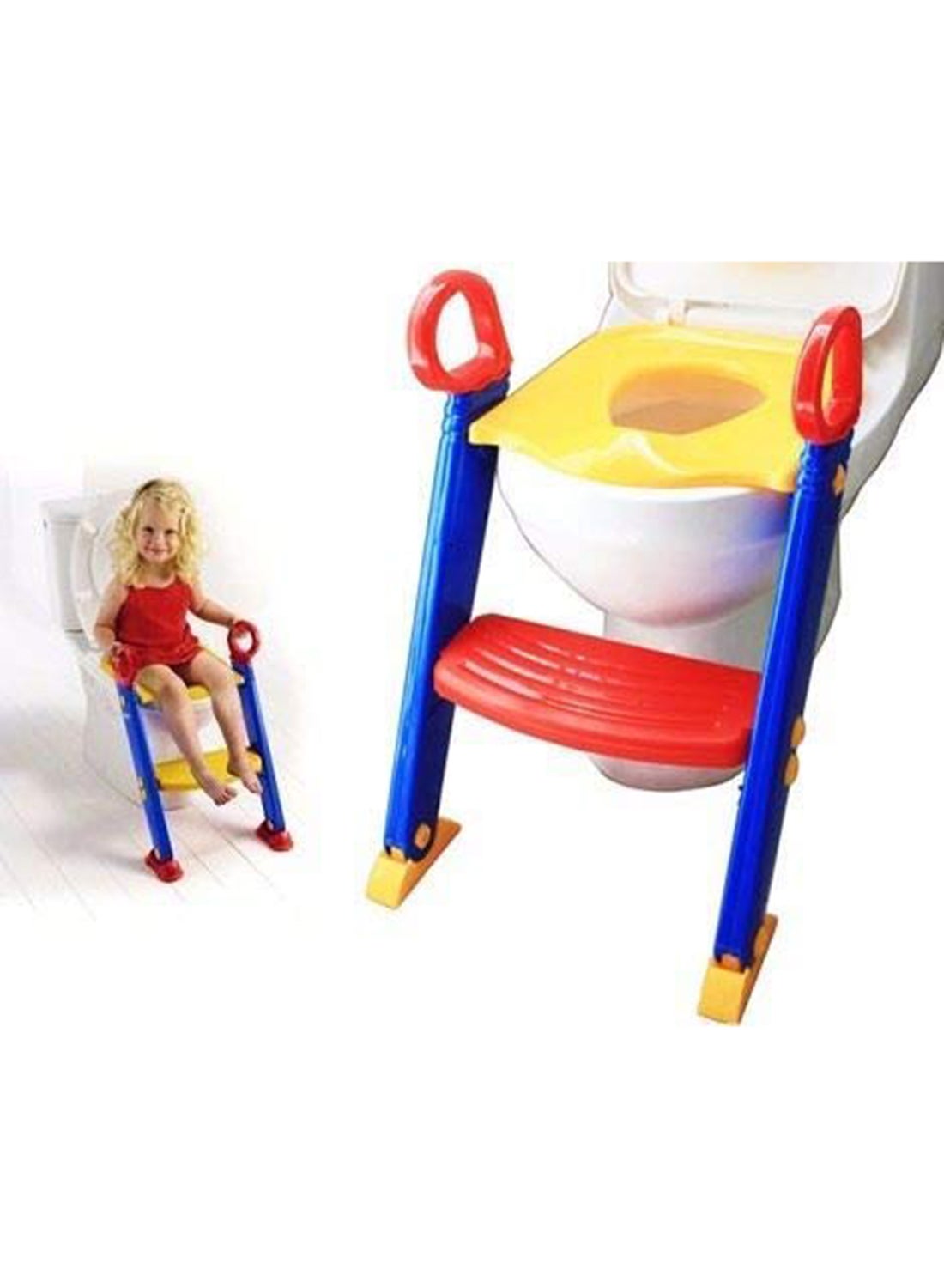 The portable folding toilet potty training ladder chair for children is a practical and versatile - Image 5