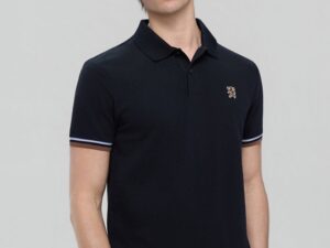Upgrade your smart‑casual essentials with this men’s slim-fit polo, crafted from premium cotton