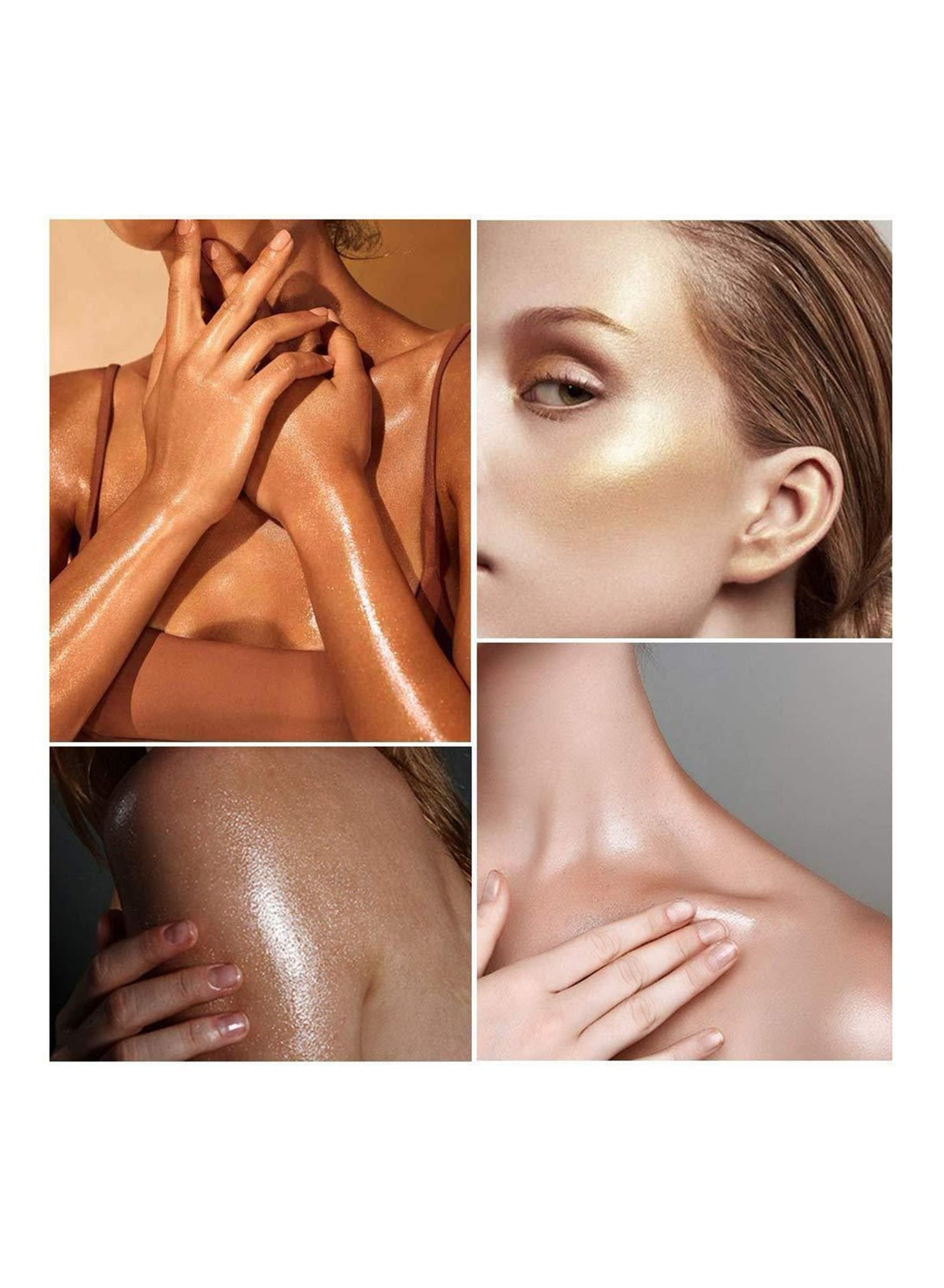 Body Shimmer Liquid Highlighter Oil Brighten Glow Glitter Waterproof Moisturising Smooth Makeup - Image 2