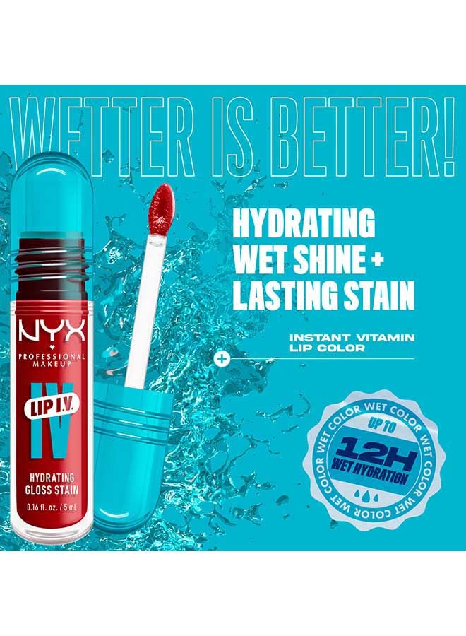 Lip Iv Hydrating Gloss Stain Lip Gloss + Serum Up To 12Hr Hydration High Pigment Wet Shine Finish - Image 5