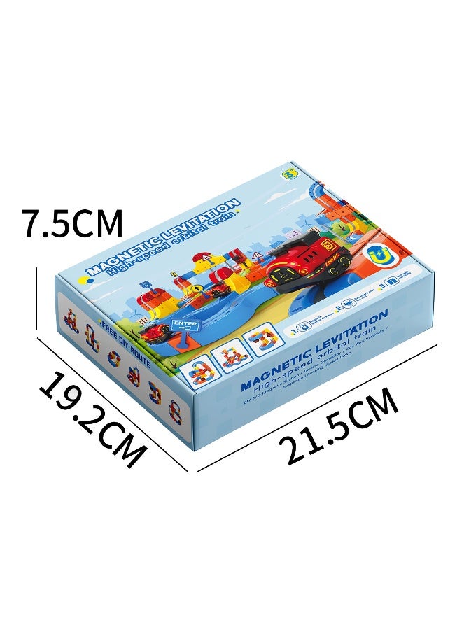 73-Piece DIY Magnetic Levitation Track Set – Anti-Gravity Maglev Train Toy with Rechargeable - Image 3