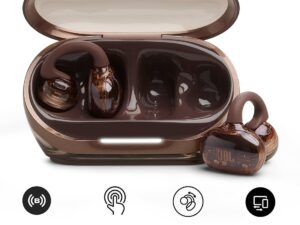 JBL Soundgear Clips True Wireless Open-Ear Headphones, 32H Playtime, IP54