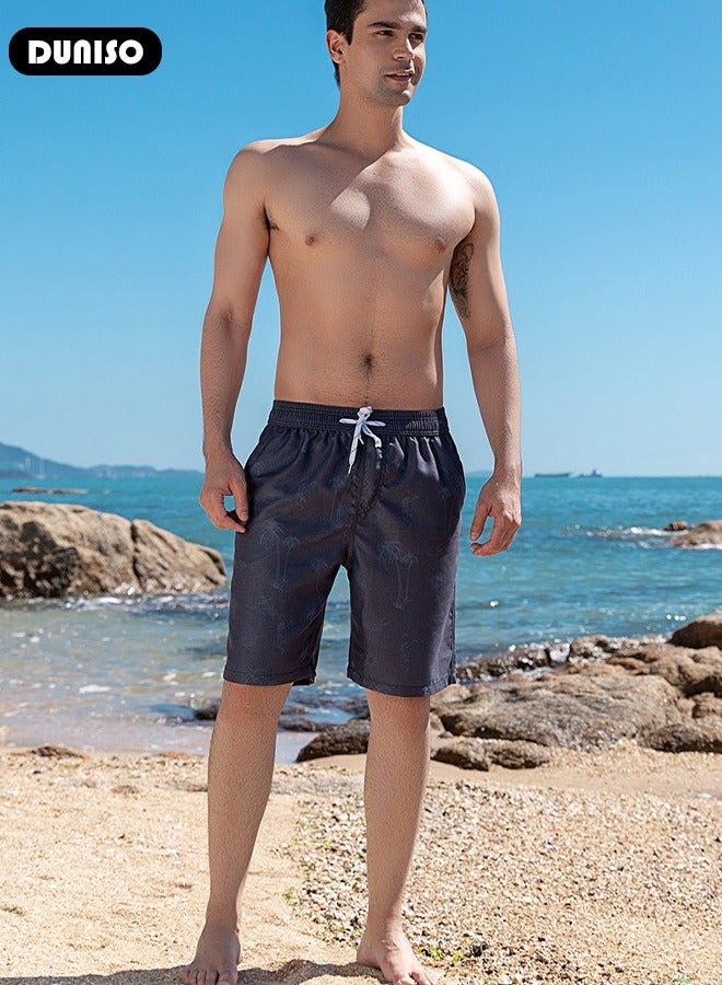 Men's Swimming Shorts,Men's Swim Trunks,Swim Shorts with Pockets,Quick Dry Surfing Stretchy Beach - Image 5