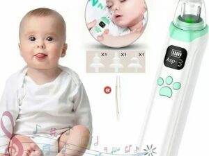 Electric Silent Baby Nasal Aspirator Automatic Nose Cleaner With Silicone Nose Tips Music Soothing