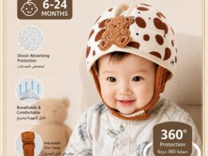 Baby Head Protector Helmet for Crawling Walking, Adjustable Breathable Soft Cushion Cap, Infant