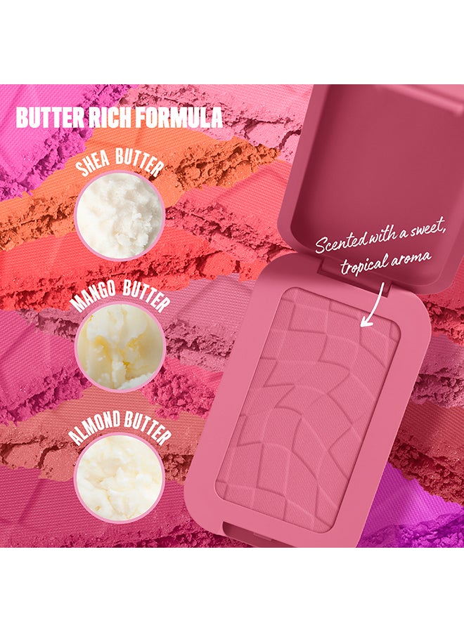 Buttermelt High-Pigment Powder Blush with booming pigment, butta blend, and butta wear. Buttermelt - Image 4
