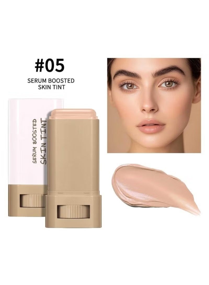 Beauty Balm Serum Boosted Skin Tint, Solid Tinted Moisturizing Serum Foundation Stick, Buildable - Image 3