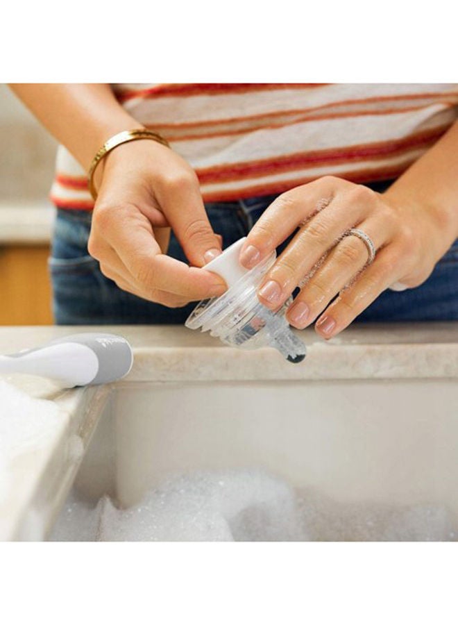 The Munchkin bottle and teat brush is a 2-in-1 brush - the teat brush is integrated into the bottle - Image 5