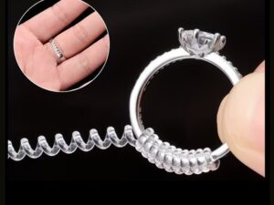 4-Piece Clear Ring Size Adjuster Set