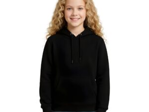 Kids Girls Hoodie – Long Sleeve Hooded Pullover With Kangaroo Pocket – Soft Cotton For School,