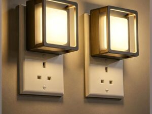 LED Night Light, 60LM Plug in Wall Light with Dusk to Dawn Sensor, Dimmable Night Light for