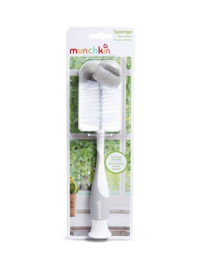 The Munchkin bottle and teat brush is a 2-in-1 brush - the teat brush is integrated into the bottle - Image 2