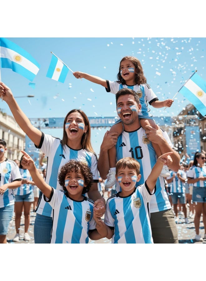 Argentina Face Paint Sticks White & Light Blue Flag Makeup for Sports Fans, Kids & Parties - Image 5