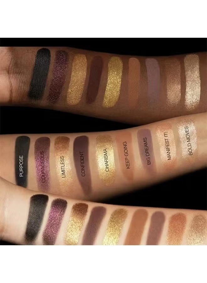 Empowered Eyeshadow palette Multicolour, 18 Colors Matte Shimmer Glitter Multi Reflective Shades - Image 5