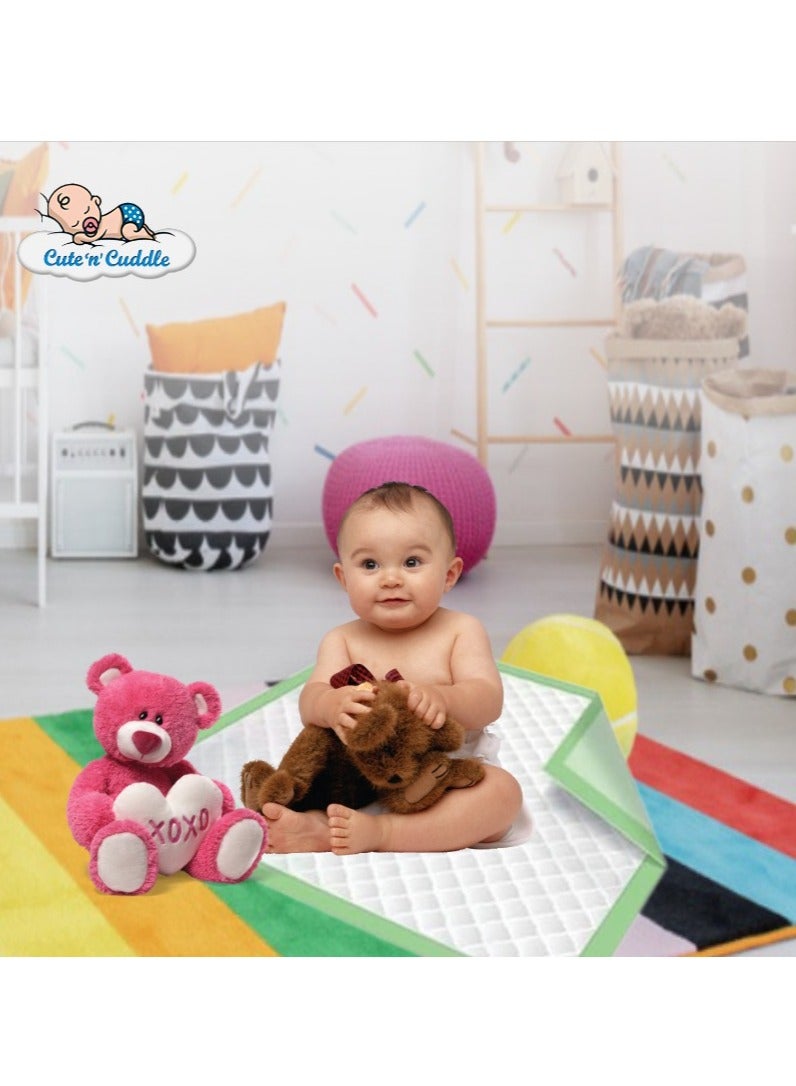 Pack Of 30 Disposable Changing Soft Ultra Absorbent Waterproof Diaper Mess-Free Changing Mat Liners - Image 4