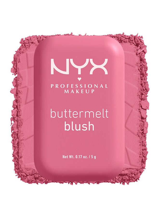 Buttermelt High-Pigment Powder Blush with booming pigment, butta blend, and butta wear. Buttermelt - Image 5
