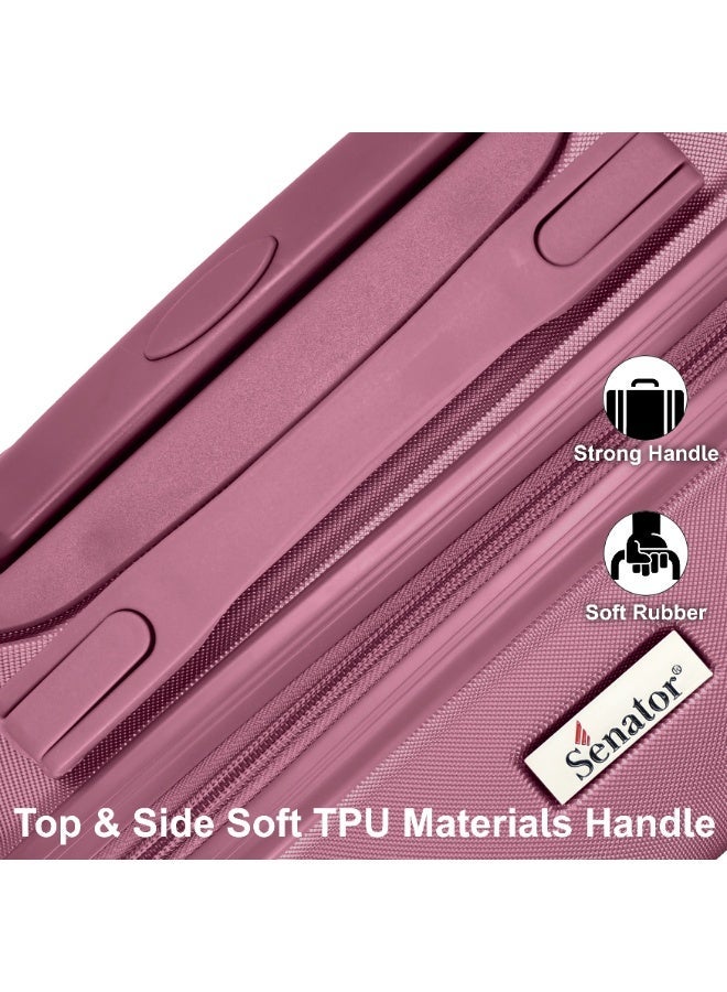 Hard Case Travel Bag Luggage Trolley For Unisex ABS Lightweight Suitcase with 4 Spinner Wheels - Image 5