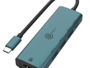 USB-C Hub 100W PD, Type-C to HDMI 4K, 3 USB-A Multiport Hub
