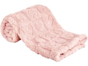Baby Blanket Heart Checkered Blanket, Ultra Soft Cozy Baby Blankets for Girls Boys, Fluffy Infant