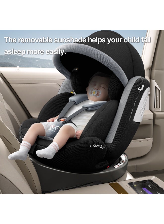 Heekin 360 Swivel i-Size Baby Car Seat with ISOFIX, for Newborn to 12 Years Old (40-150cm), Group - Image 5