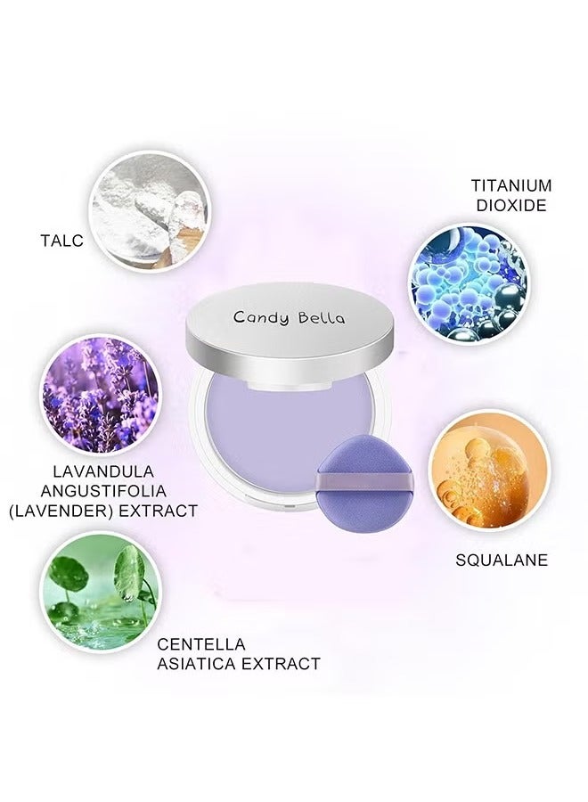 Matte Foundation Powder, Jelly Setting Powder with Mini Puff, Powder-free Oil Control Face Pressed - Image 5
