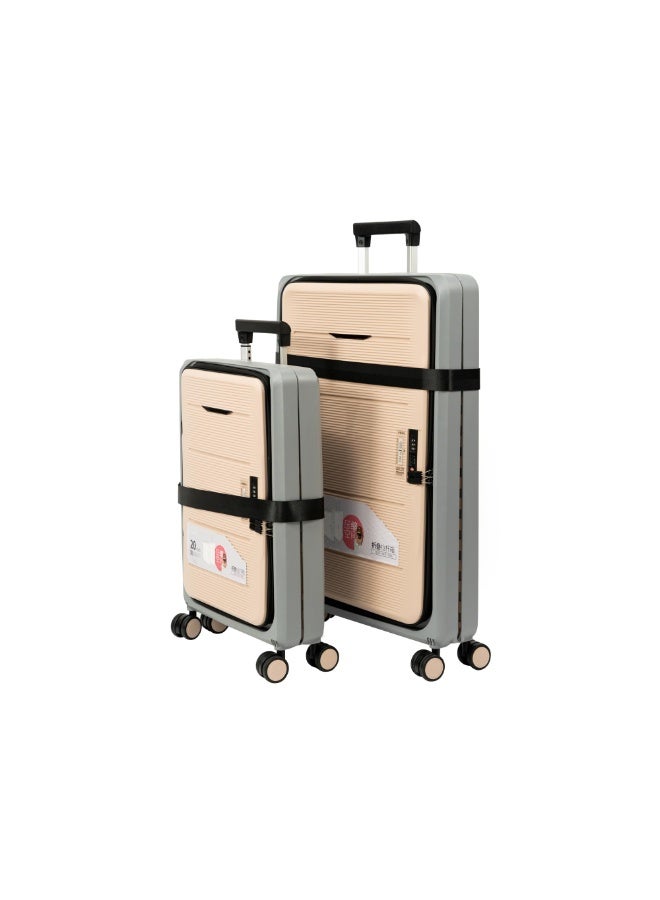 Collapsible & Foldable Hardcase Cabin Plastic Suitcase for Travel for Men's & Women's - Image 5