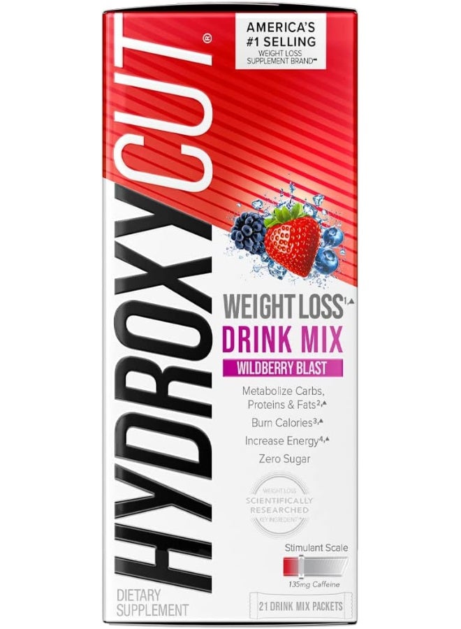 Muscletech Products Hydroxycut Drink Mix Wild Berry Blast - Pack of 21 (S) 82962 - Image 3