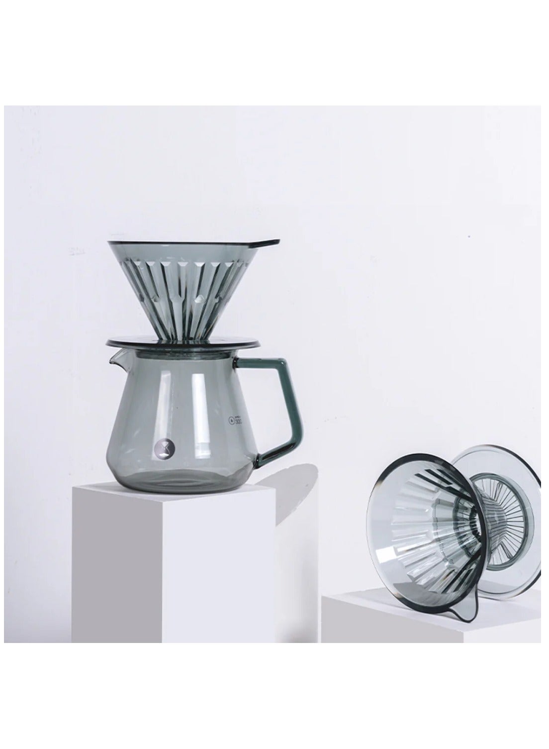 Crystal Eye V60 Brewer Set 02, Transparent Black - Image 3