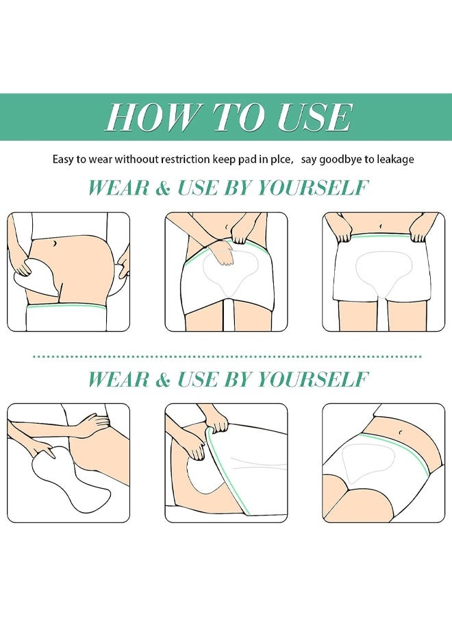 8 Pack Women's Disposable Underwear，Disposable High Waist Postpartum High-elasti