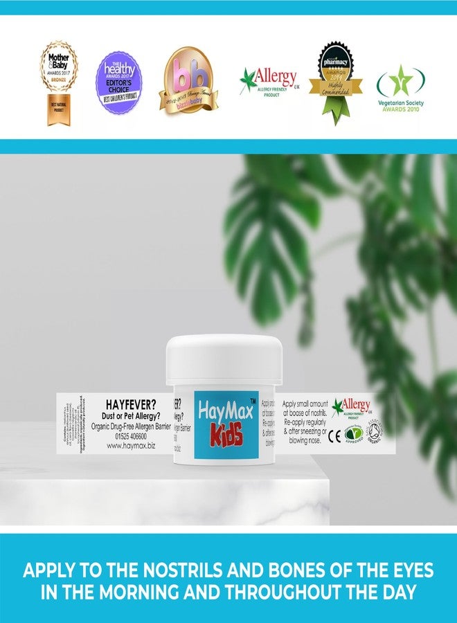 HayMax Allergen Barrier Balm for Kids, 0.17 fl oz (5ml, Organic, Natural & Non-Drowsy, Children Hay Fever Allergy Relief - Traps Pollen, Dust & Pet Allergen - Ragweed & Cedar - Image 5