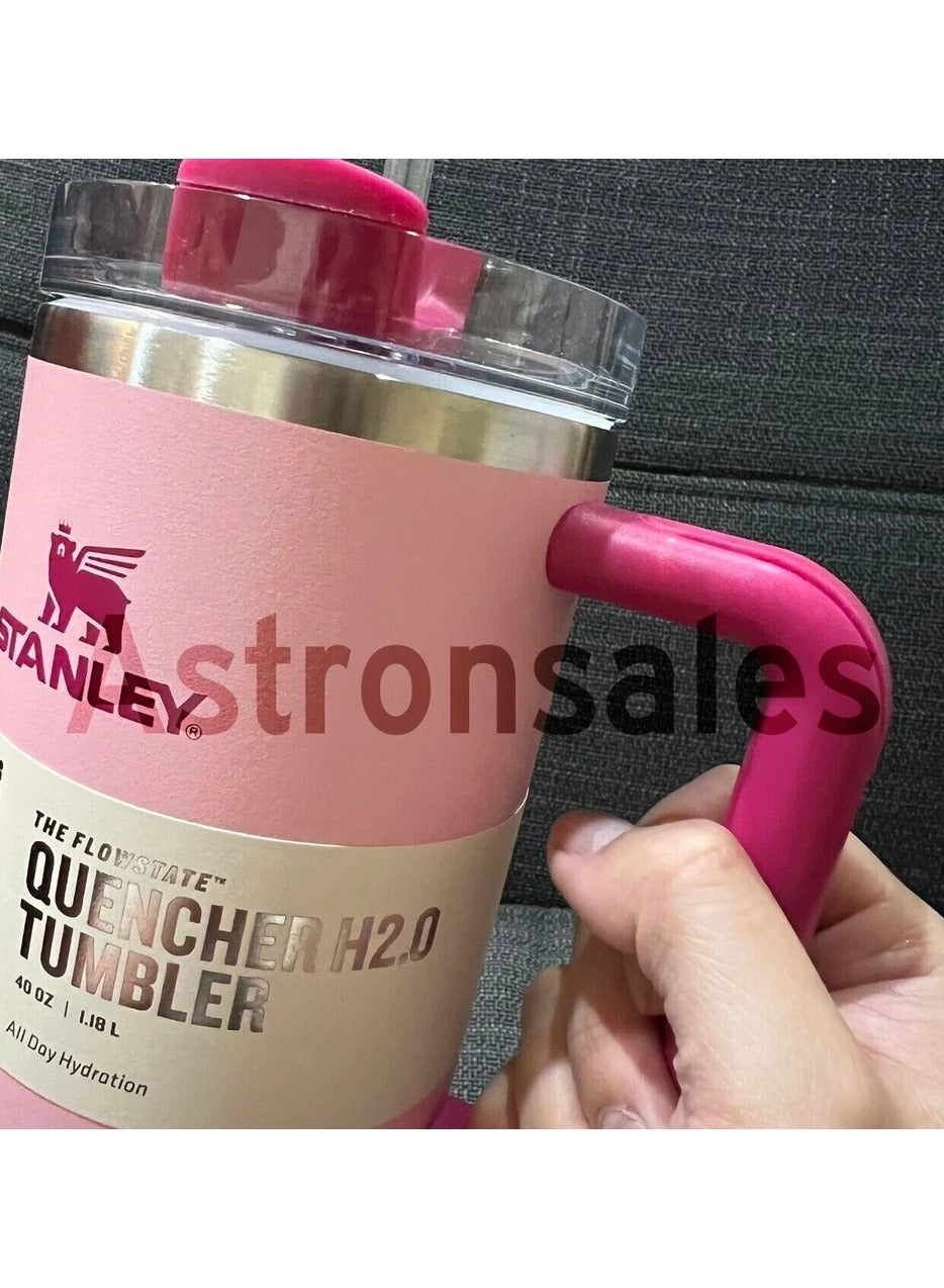 Stanley Quencher H2.0 FlowState Stainless Steel Vacuum Insulated Tumbler with Lid and Straw for Water, Iced Tea or Coffee, Smoothie and More, 40 oz - Image 2