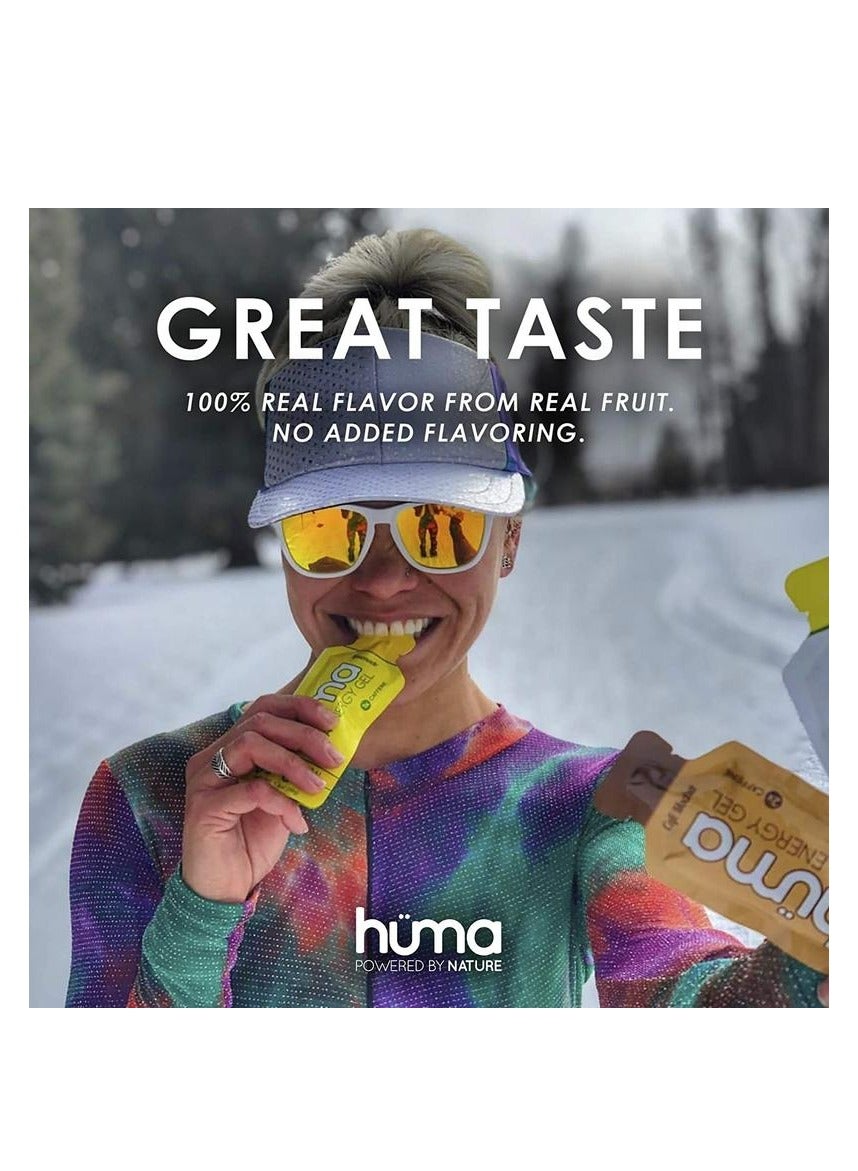Huma Chia Energy Gel - Raspberries - 9 count x 42g - 21gr Carbs, 105mg Sodium, 1x Caffeine, 25mg Caffeine, 100% All Natural, Vegan, Gluten Free - Pack of 9 - Image 5