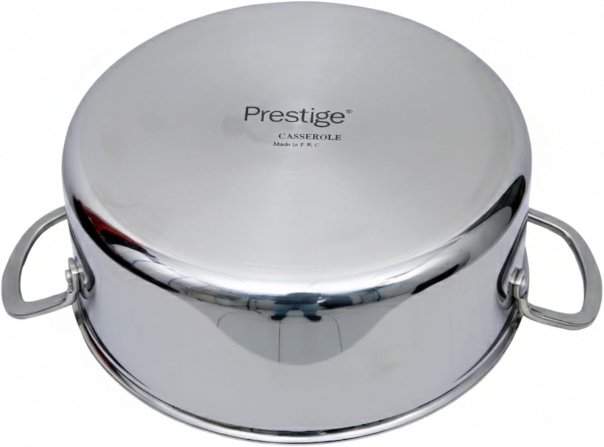 Prestige Infinity Tri Ply Stainless Steel 26cm Casserole With Lid - Induction Compatible - Image 2