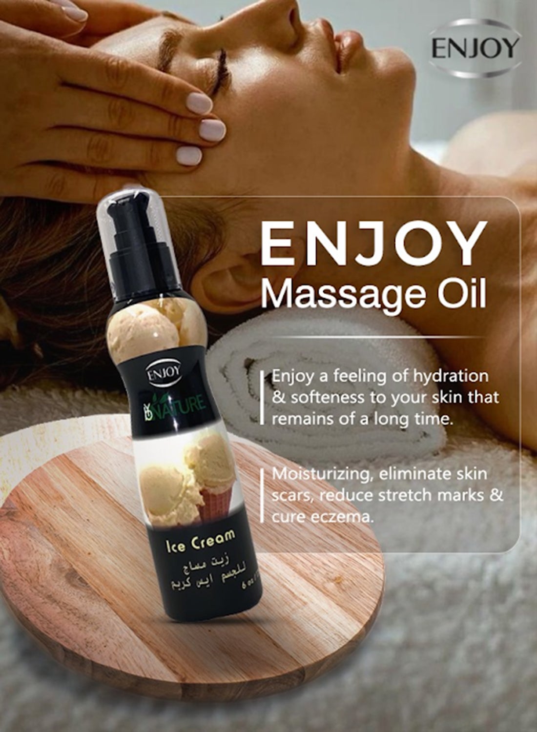 Enjoy Ice cream Massage Oil 175ml - Image 4