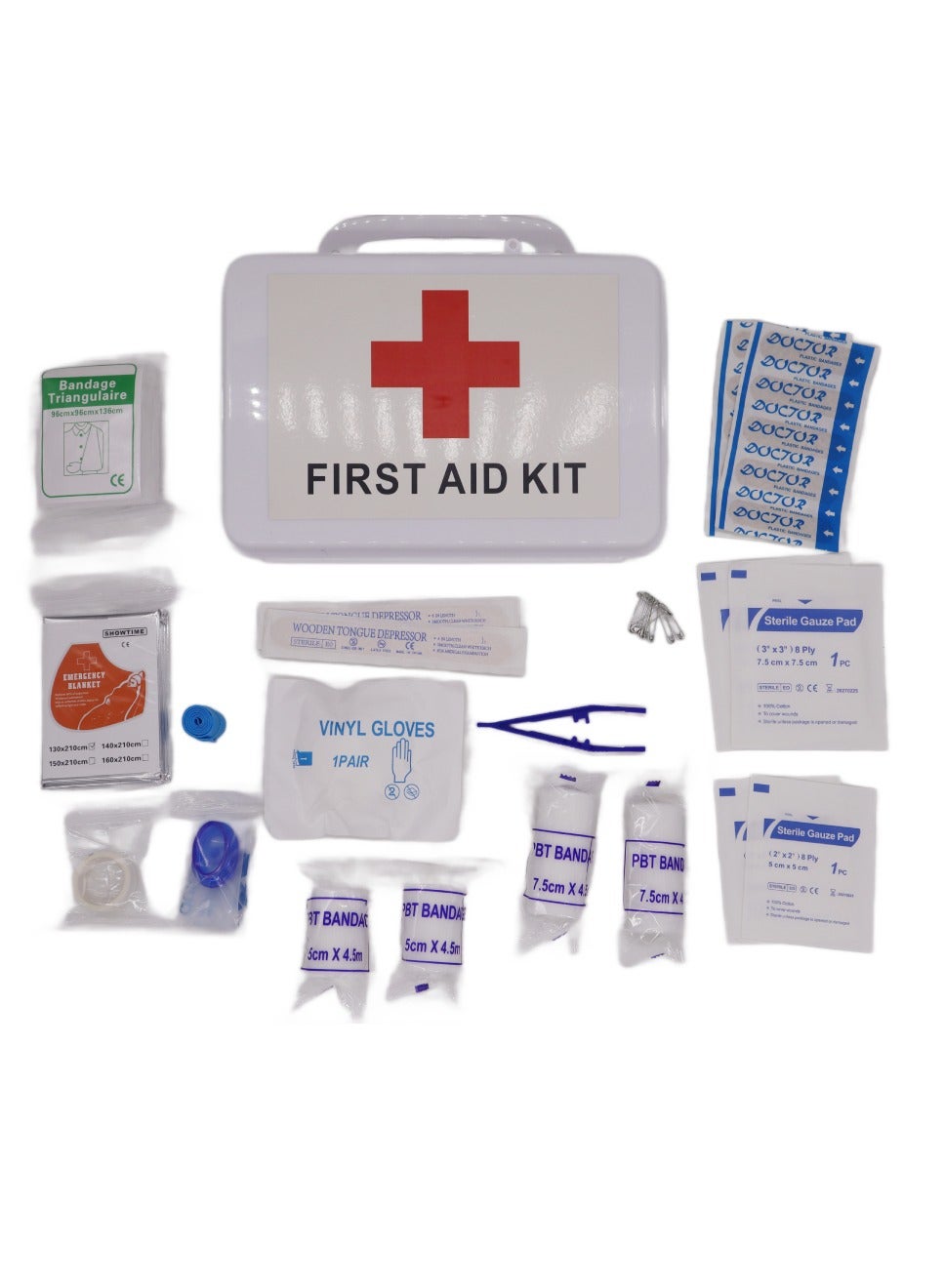 Portable First Aid Kit For 15 People Lightweight Small Emergency Survival Kit For Emergencies At Home Outdoors Travel Car Camping Workplace Hiking And Survival