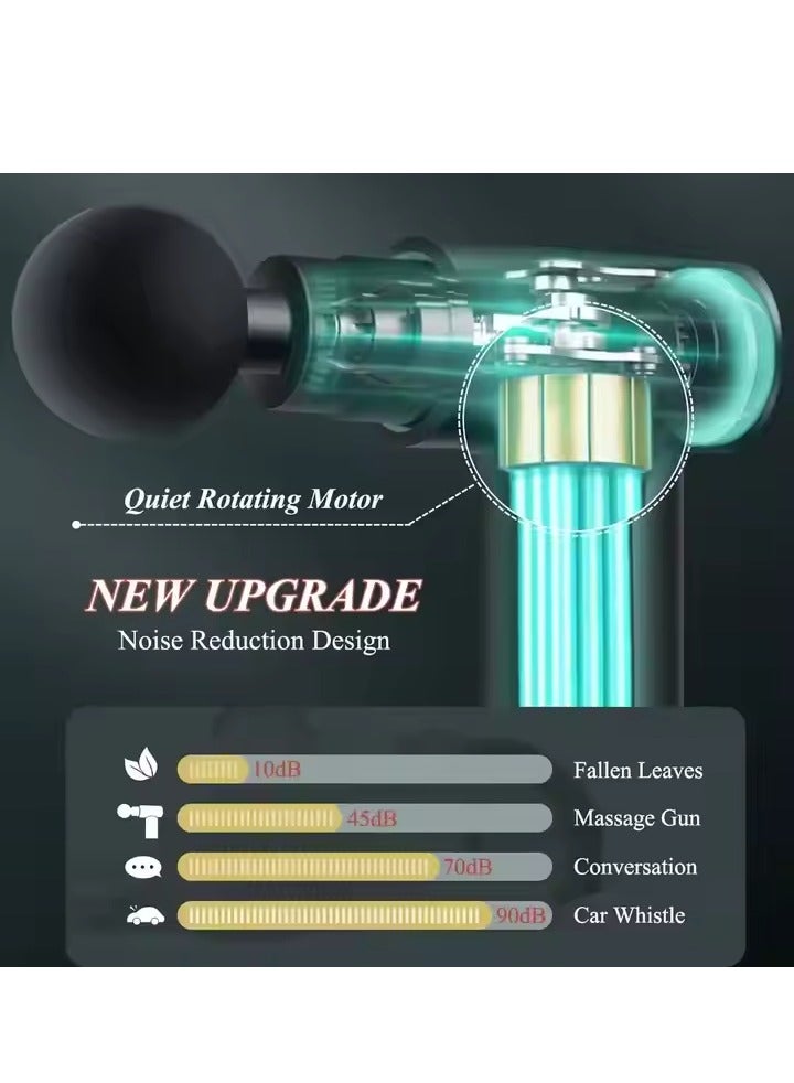 Deep Tissue Massage Gun – 6-Speed Percussion Massager for Muscle Pain Relief & Recovery, Rechargeable & Portable - Image 4