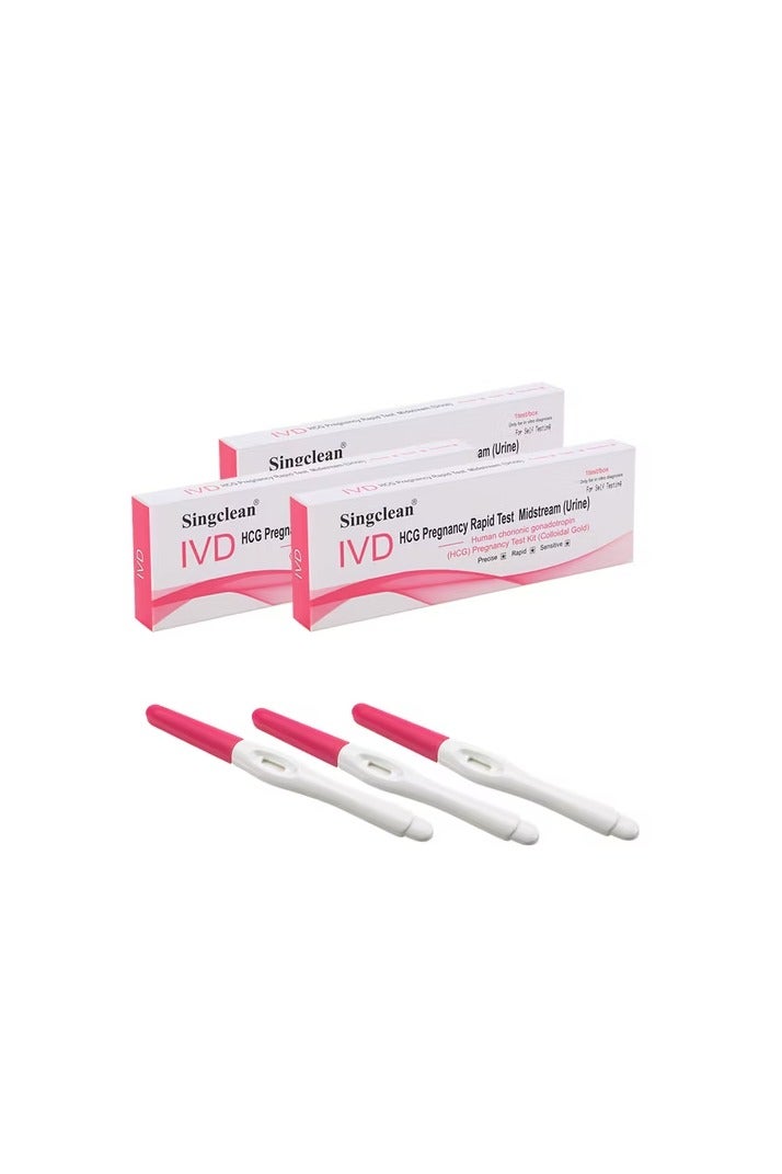 Pack of 3 -: The Best Singclean HCG Midstream Pregnancy home Test - Pack of 3 with CE