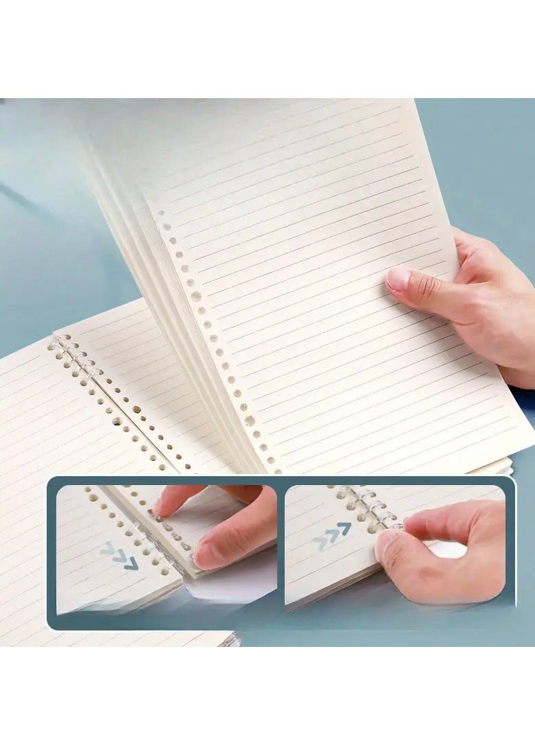 Aesthetic Butterfly-Themed Loose-Leaf Notebook A5/B5 – 60 Sheets (120 Pages) Lin