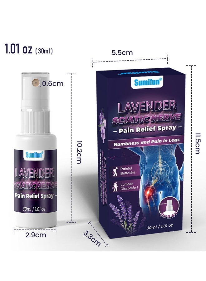 Sciatic Nerve Pain Relief Spray, Sciatic Nerve Pain Reducing Spray, Relieve Leg 