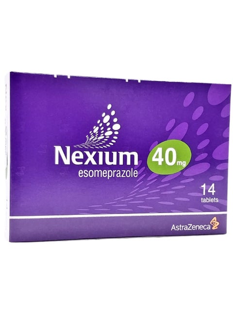 Nexium 40mg Tab 14’s – Esomeprazole for Heartburn & Acid Control