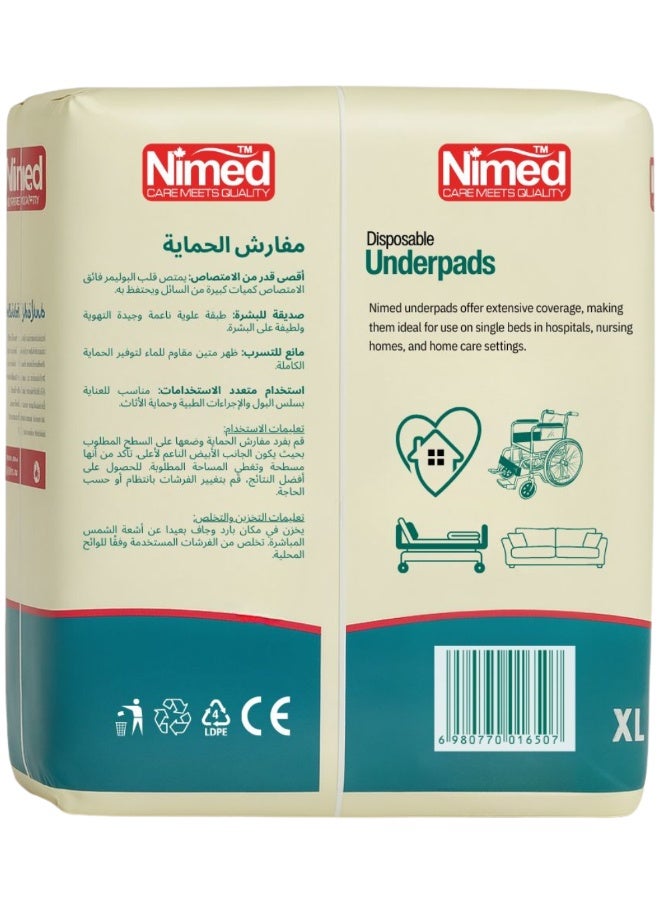 Underpads 90×180cm – Disposable Bed Protection Pads, Pack of 20 - Image 3