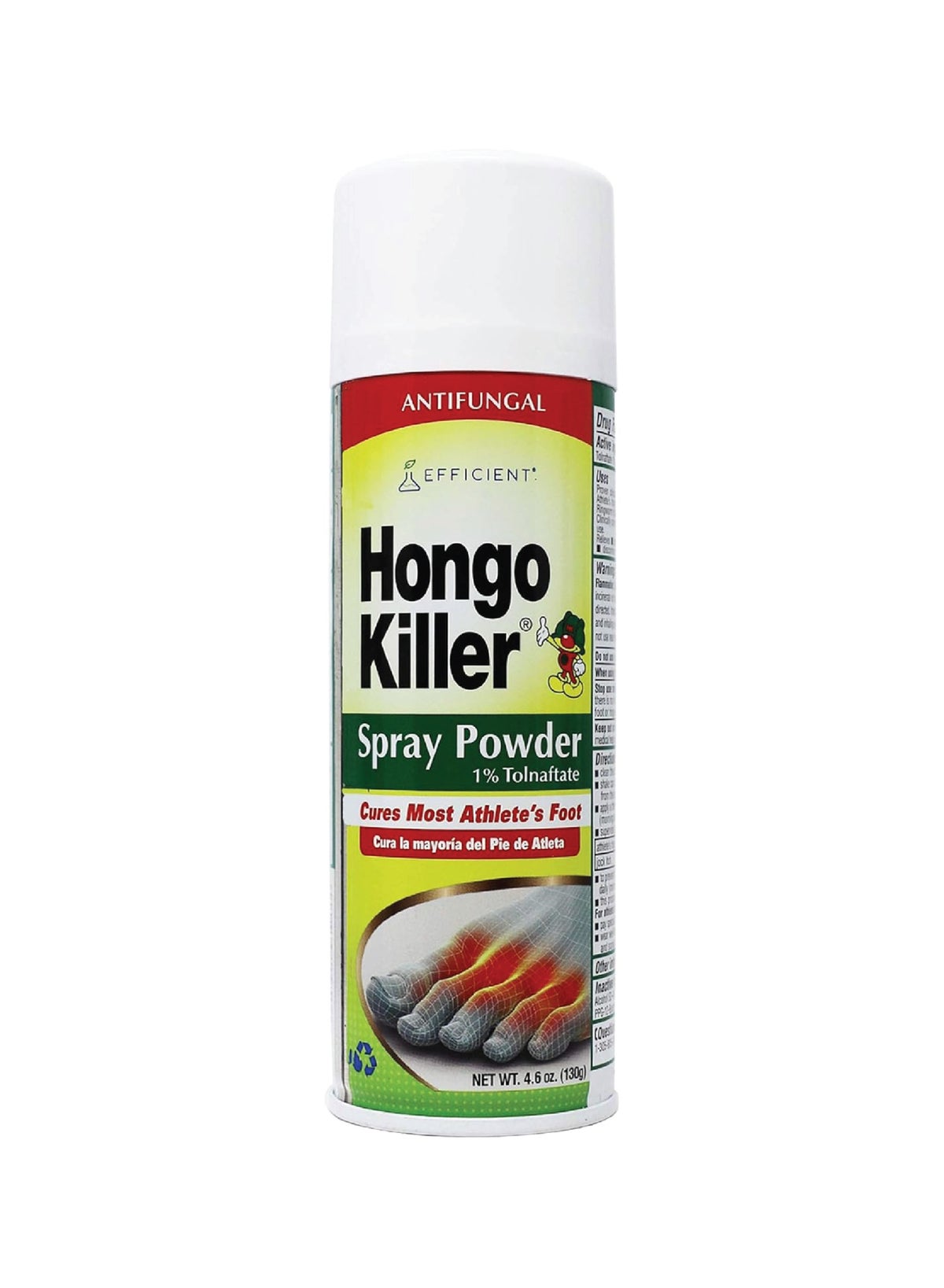 Hongo Killer Antifungal Foot Spray Powder | Relieves Itching, Burning, Cracking | 130g
