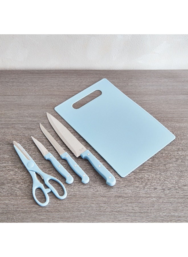 Rogers 5-Piece Knives with Scissors and Chopping Board Set 28.5 x 0.5 x 19.5 cm - Image 2