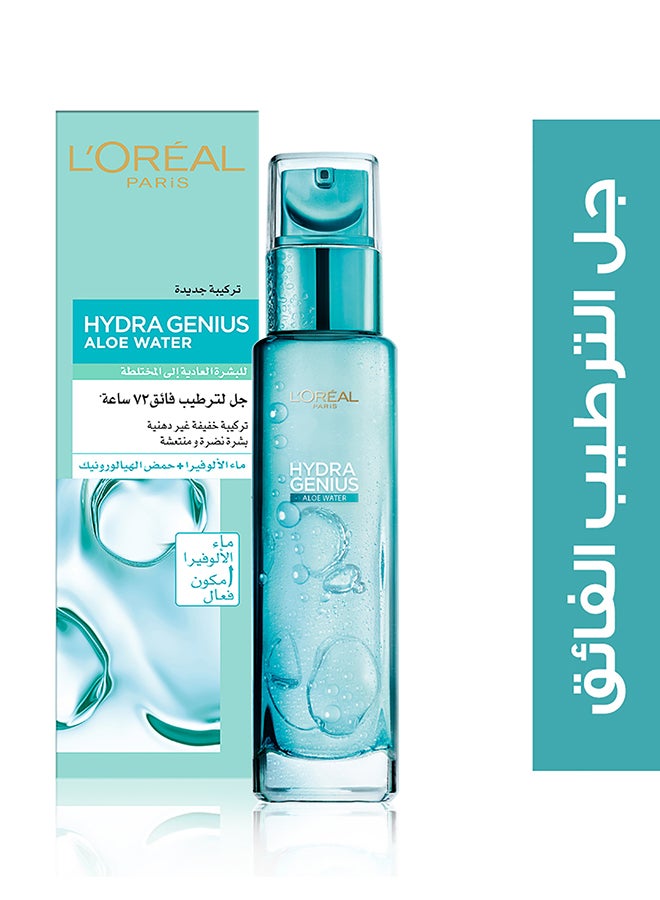 L'Oréal Paris Hydra Genius Aloe Water 72H Liquid Moisturizer Normal to Combination skin White 70ml - Image 2