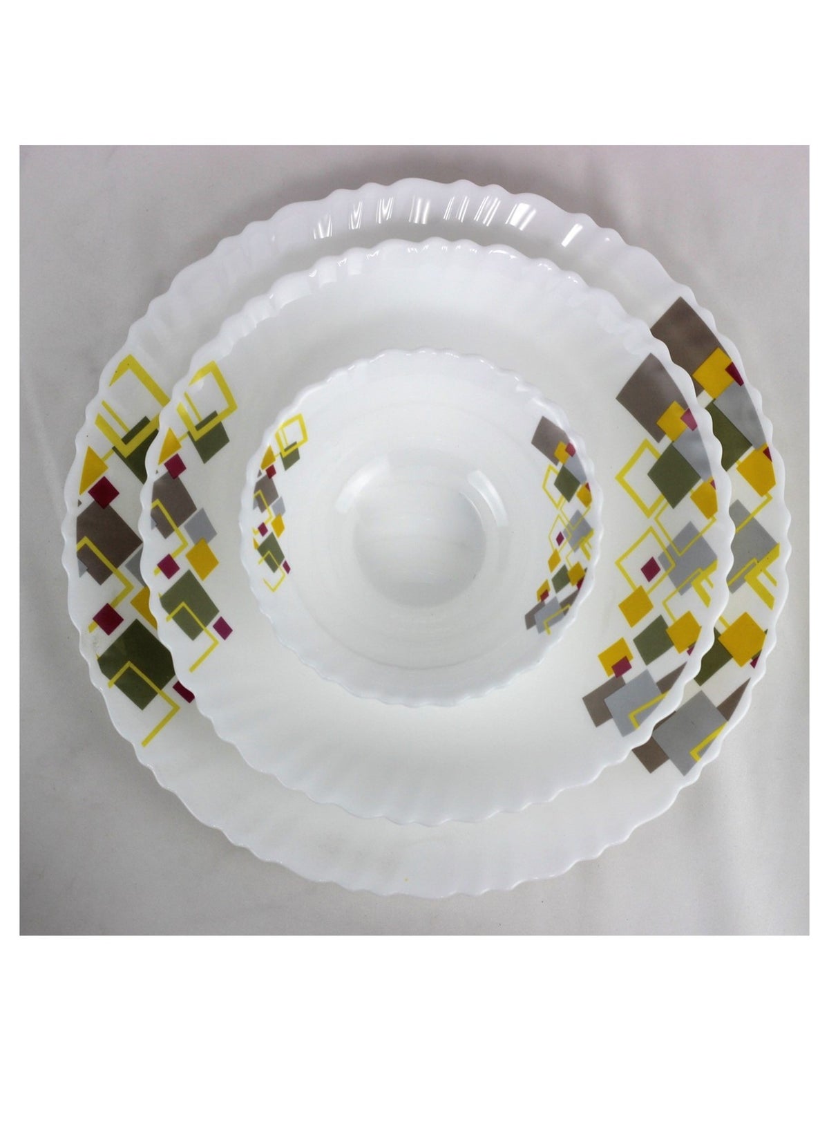 Melrich 12 Pcs Opal ware Dinnerware set 4 x Dinner plate 4 x Dessert Plates 4 x Bowls Dishwasher Microwave safe Scratch Resistant - Image 5