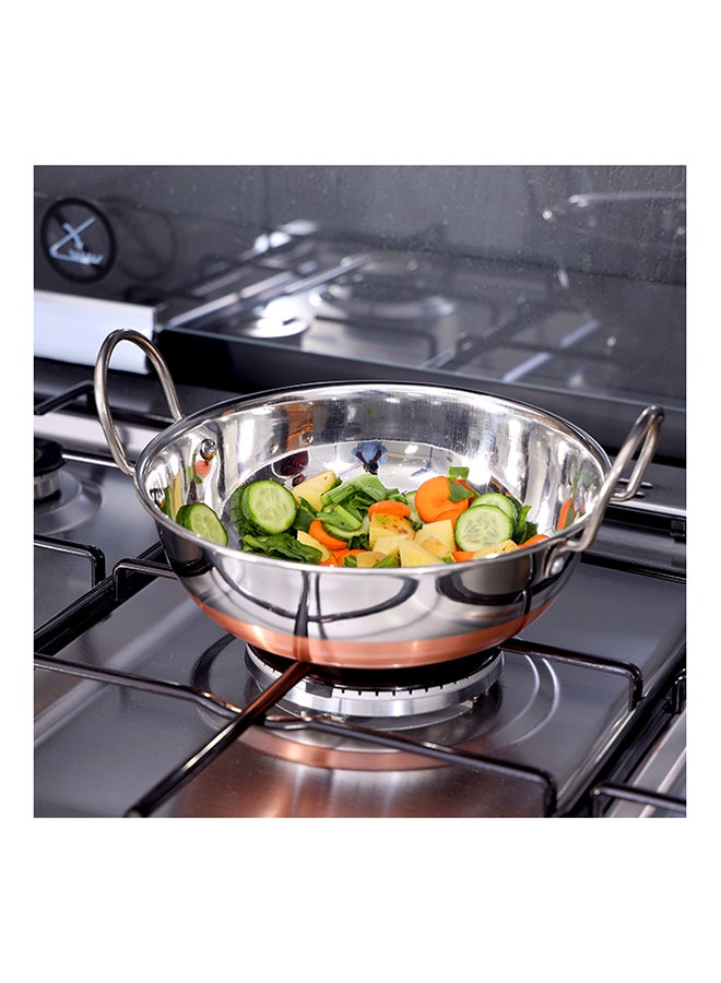 Copper Bottom Kadai With Ss Handle Made In India Multicolor Multicolor - Image 3
